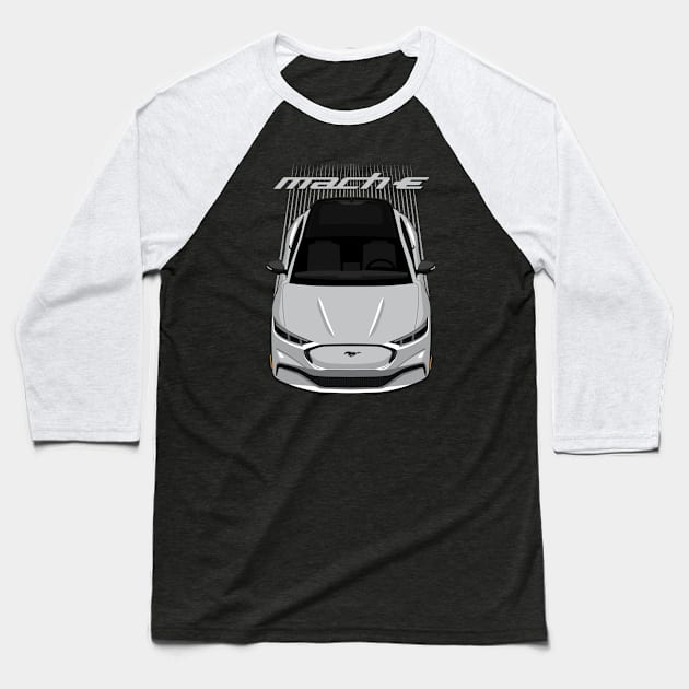 Ford Mustang Mach E SUV - Silver Baseball T-Shirt by V8social